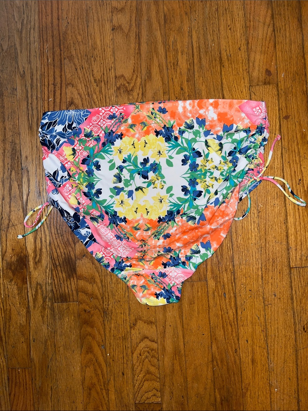 Swim By Cacique Floral Patchwork High Waist Bikini Bottoms - Multicolor Size 20 - Picture 5 of 7